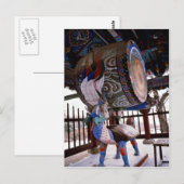 Trommel (Tempel) Postkarte (Vorne/Hinten)
