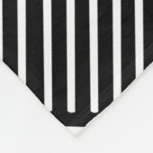 Trommel-Tick-Crosshatch-Schwarz Fleecedecke (Ecke)