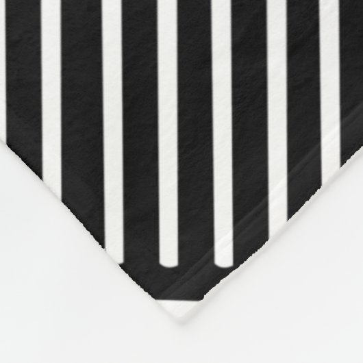 Trommel-Tick-Crosshatch-Schwarz Fleecedecke (Ecke)