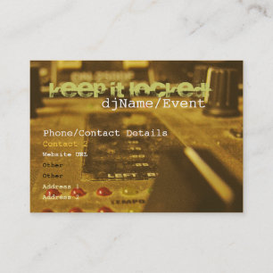 Trommel u. Bass-Mischungs-Visitenkarte Visitenkarte