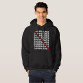 Trommel u. Bass-Quadrat Hoodie (Vorne ganz)