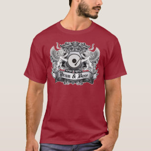 Trommel-u. Bass-Wappen T-Shirt