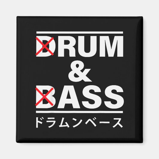 Trommel und B Japanisch Lustig Magnet (Vorne)