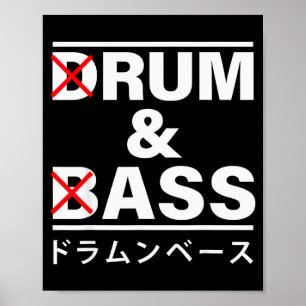 Trommel und B Japanisch Lustig Poster