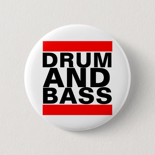 Trommel und Baß Button (Vorderseite)