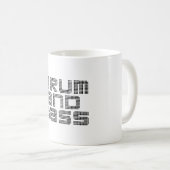 Trommel und Baß Kaffeetasse (VorderseiteRechts)