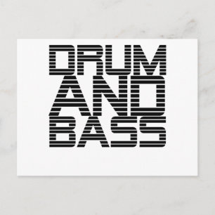 Trommel und Bass Postkarte