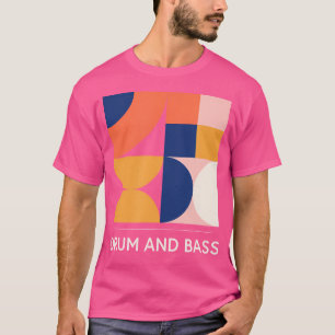 Trommel und Bass - Retro-Design für Techno-Musik - T-Shirt