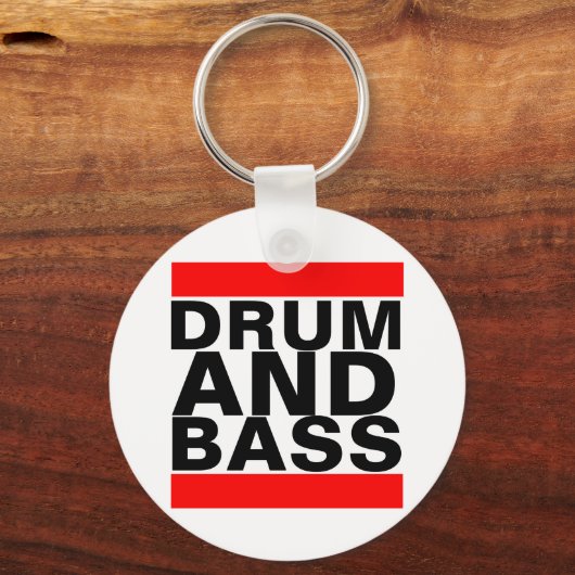 Trommel und Bass Schlüsselanhänger (Vorderseite)