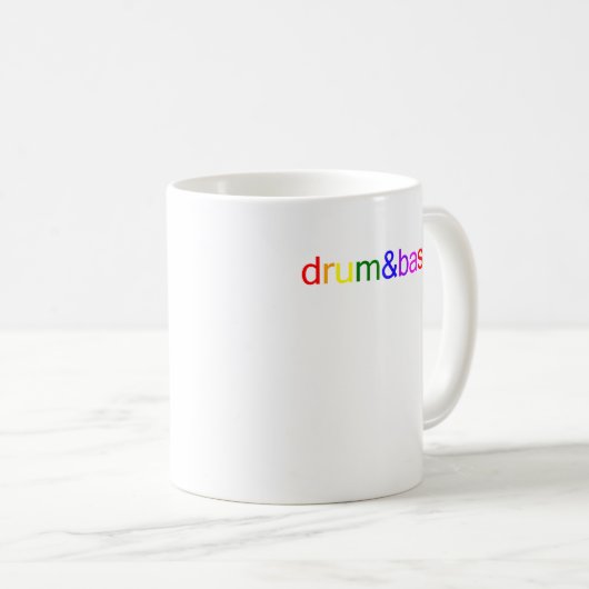 Trommel-und Bass-Spektrum Kaffeetasse (VorderseiteRechts)