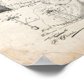 Trommel- und Tonabspielgerät - Alte Lounge Poster (Ecke)