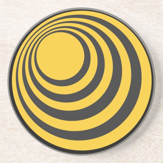 Trommel-Untersetzer Sandstein Untersetzer (Vorne)