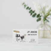 Trommel-Visitenkarte Visitenkarte (Stehend Vorderseite)