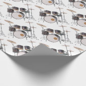 Trommel-Werkzeug-Schlagzeug-Musik-Konzert Geschenkpapier (Ecke)