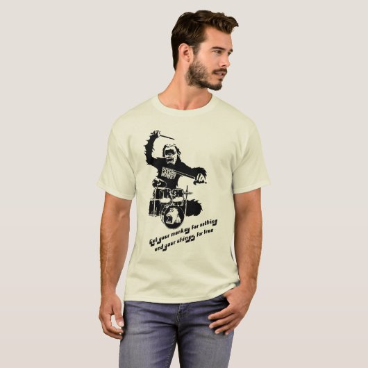 Trommelaffe psychomonkey T-Shirt (Vorne ganz)