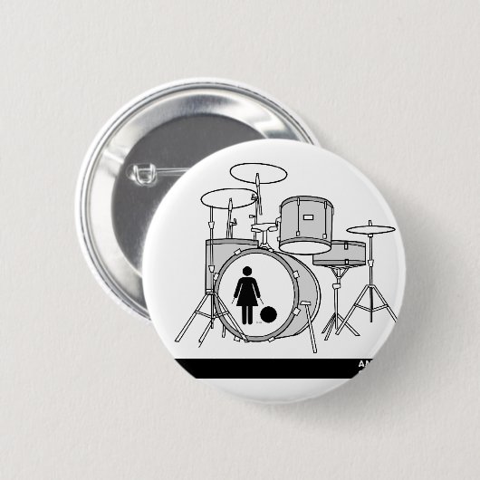 Trommelausrüstung Button (Vorne & Hinten)