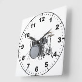 "Trommelausrüstungs" Entwurfs-Wanduhren Quadratische Wanduhr (Winkel)