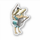 Trommelfell Aufkleber (Vorderseite)