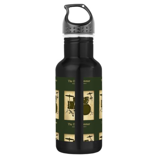 Trommelfell Edelstahlflasche (Rückseite)