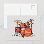 Trommelfell Postkarte (Vorne/Hinten)