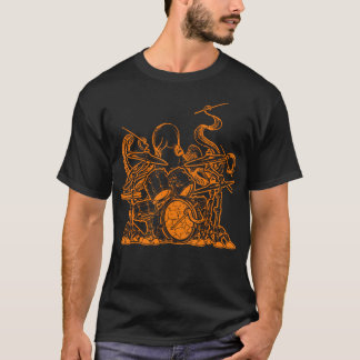 Trommelgeschenke Percussion Oktopus spielt Schlagz T-Shirt