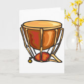 Trommelgrüßkarten Karte (Gelbe Blume)