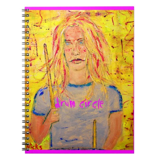 Trommelkreiskunst Notizblock (Vorderseite)