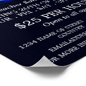 Trommelkymbal, Trommellehrgänge Werbung Poster (Ecke)