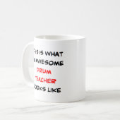 Trommellehrer, großartig kaffeetasse (Vorderseite Links)