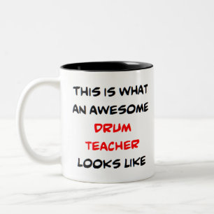 Trommellehrer, phantastisch zweifarbige tasse