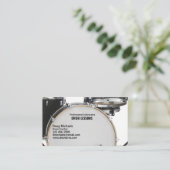 Trommellehrer Visitenkarte (Stehend Vorderseite)