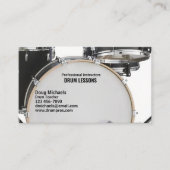 Trommellehrer Visitenkarte (Vorderseite)