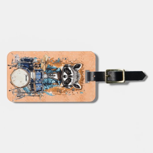 Trommelliebhaber Gepäckanhänger (Vorderseite horizontal)