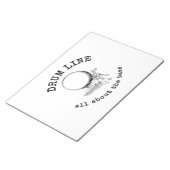 Trommellinie - alles über Bassmarschband Notizblock (angewinkelt)