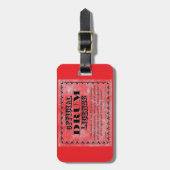 Trommellizenz Gepäckanhänger (Vorderseite vertikal)