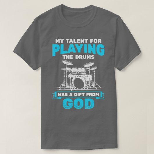 Trommeln aus dem Set Drum Drummer T-Shirt (Design vorne)