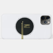 Trommeln Cool Modernes Schwarz-Weiß-Anfangsmonogra Case-Mate iPhone Hülle (Rückseite (Horizontal))