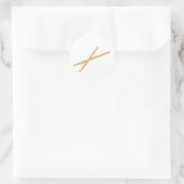 Trommeln - Drumsticks Runder Aufkleber (Tasche)