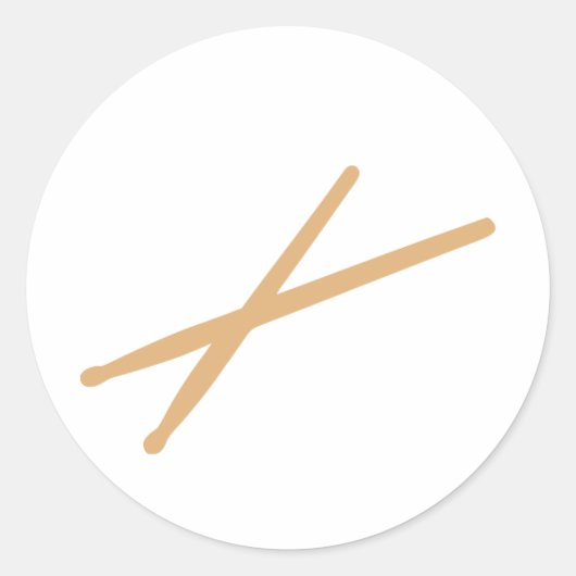 Trommeln - Drumsticks Runder Aufkleber (Vorderseite)