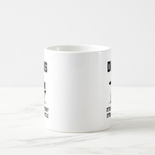 Trommeln Es ist ein Lifestyle Kaffeetasse (Mittel)