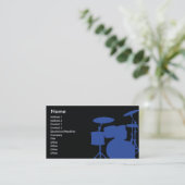 Trommeln - Geschäft Visitenkarte (Stehend Vorderseite)