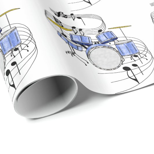 Trommeln Geschenkpapier (Rolleneckpunkt)