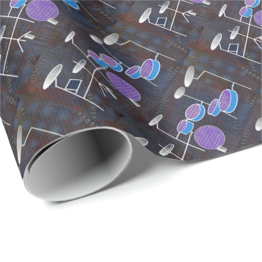 Trommeln Geschenkpapier (Rolleneckpunkt)