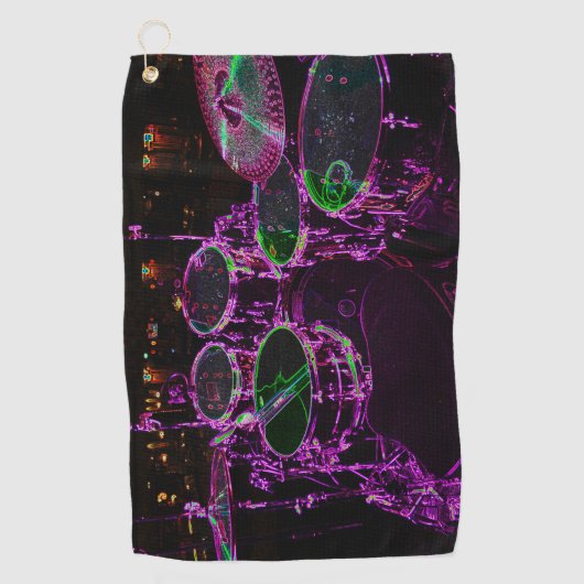 Trommeln Golfhandtuch (Vorderseite)