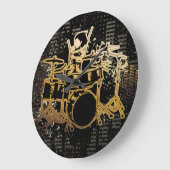 Trommeln Große Wanduhr (Winkel)