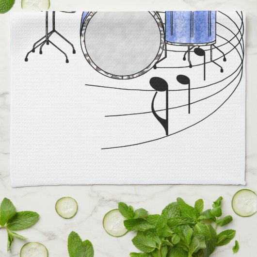 Trommeln Handtuch (Gefaltet)