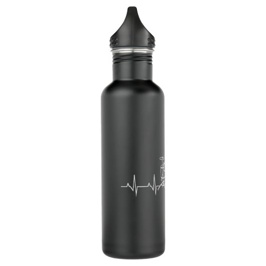 Trommeln HeartBeat Edelstahlflasche (Links)