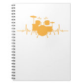 Trommeln Heartbeat Notizblock (Vorderseite)