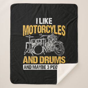 Trommeln Ich mag Motorräder und Trommeln Sherpadecke