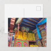 Trommeln in einem Tempel Postkarte (Vorne/Hinten)
